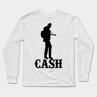 black johnny cash Long Sleeve T-Shirt